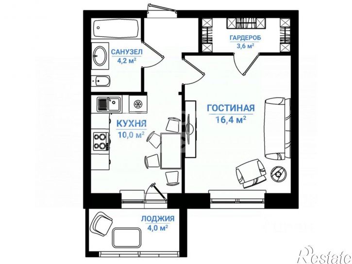 1-комн квартира улица Дмитрия Козулева, 5,  д. 5