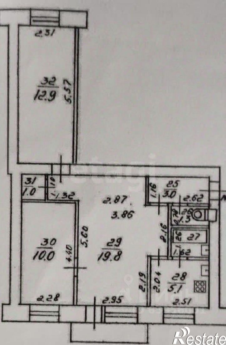 3-комн квартира улица Азина, 49,  д. 49
