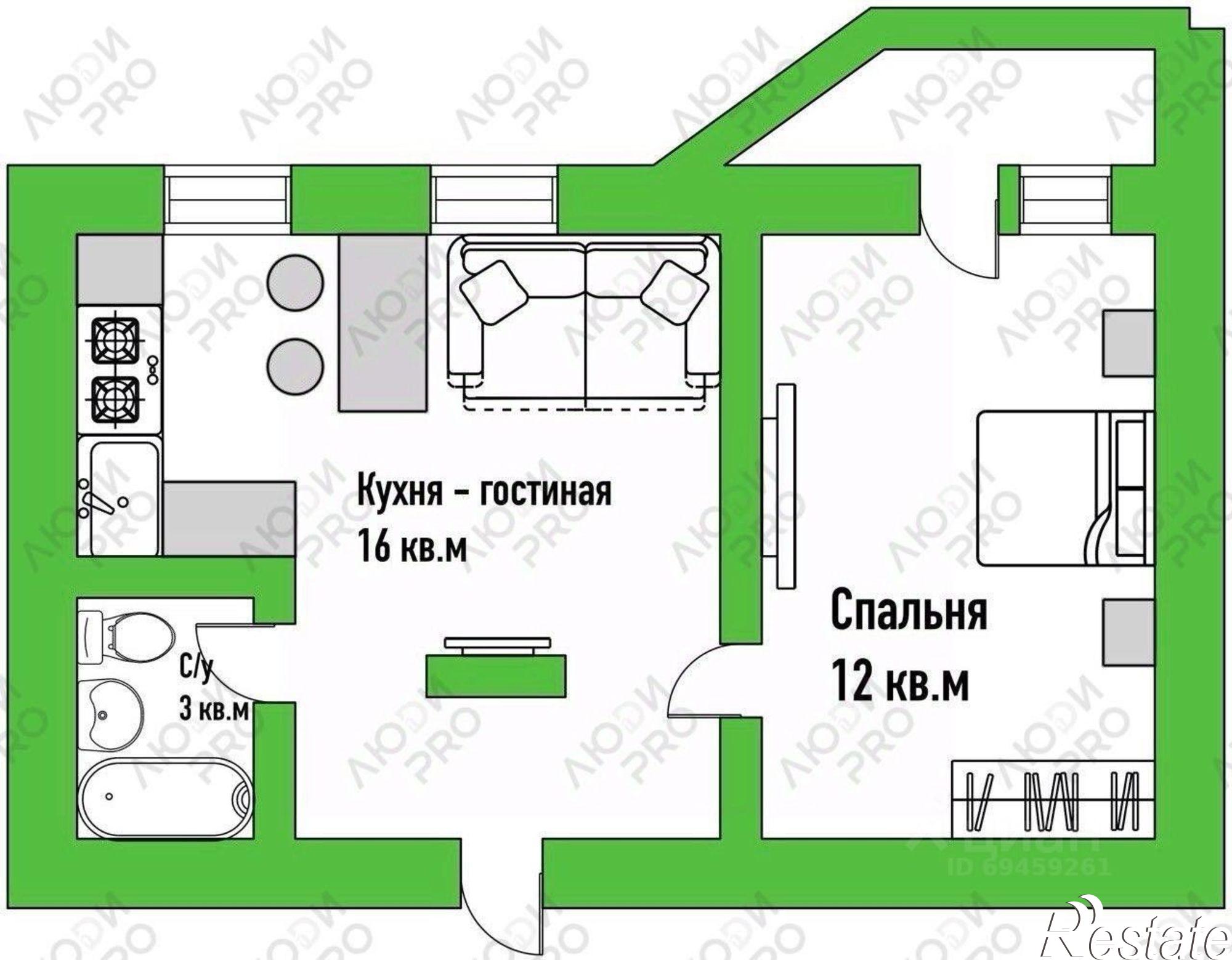 Купить квартиру за 5 250 000 рублей на ул Физкультурников, 6