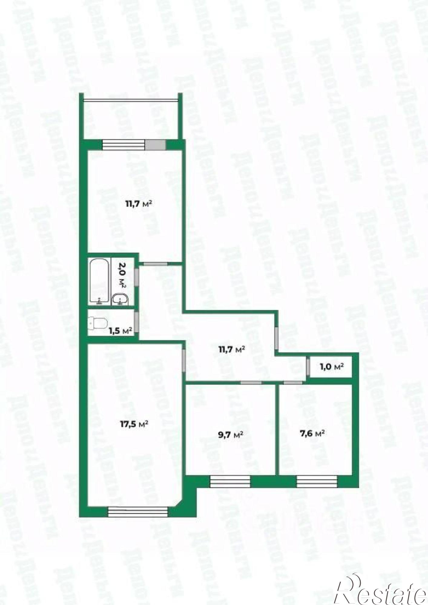 Купить квартиру за 4 999 000 рублей на ул Космонавта Владислава Волкова, 2
