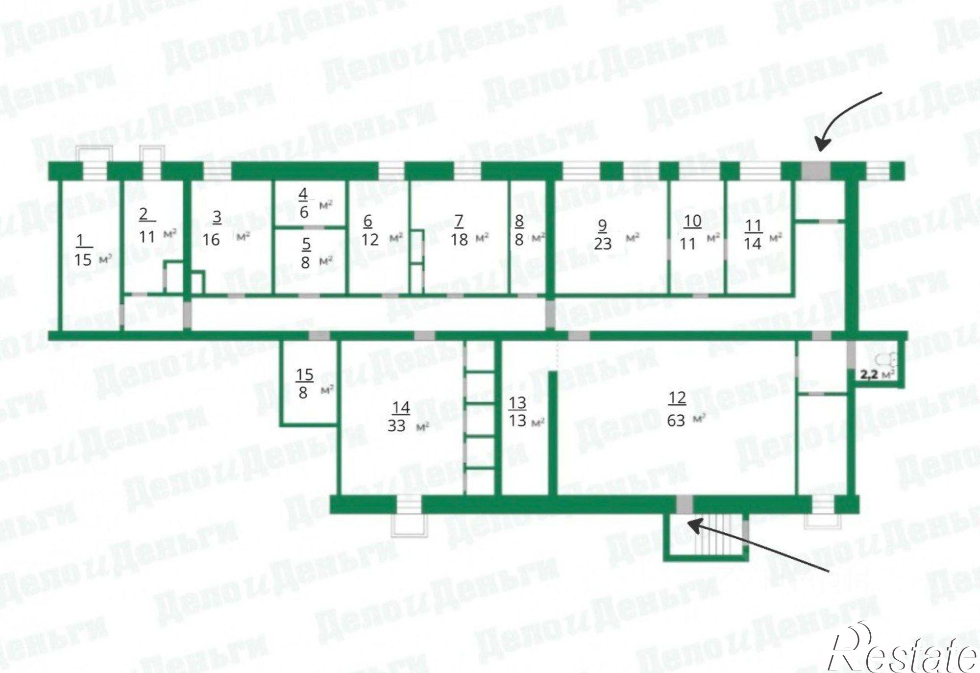 Купить помещение свободного назначения за 11 500 300 рублей на ул Красина, 55