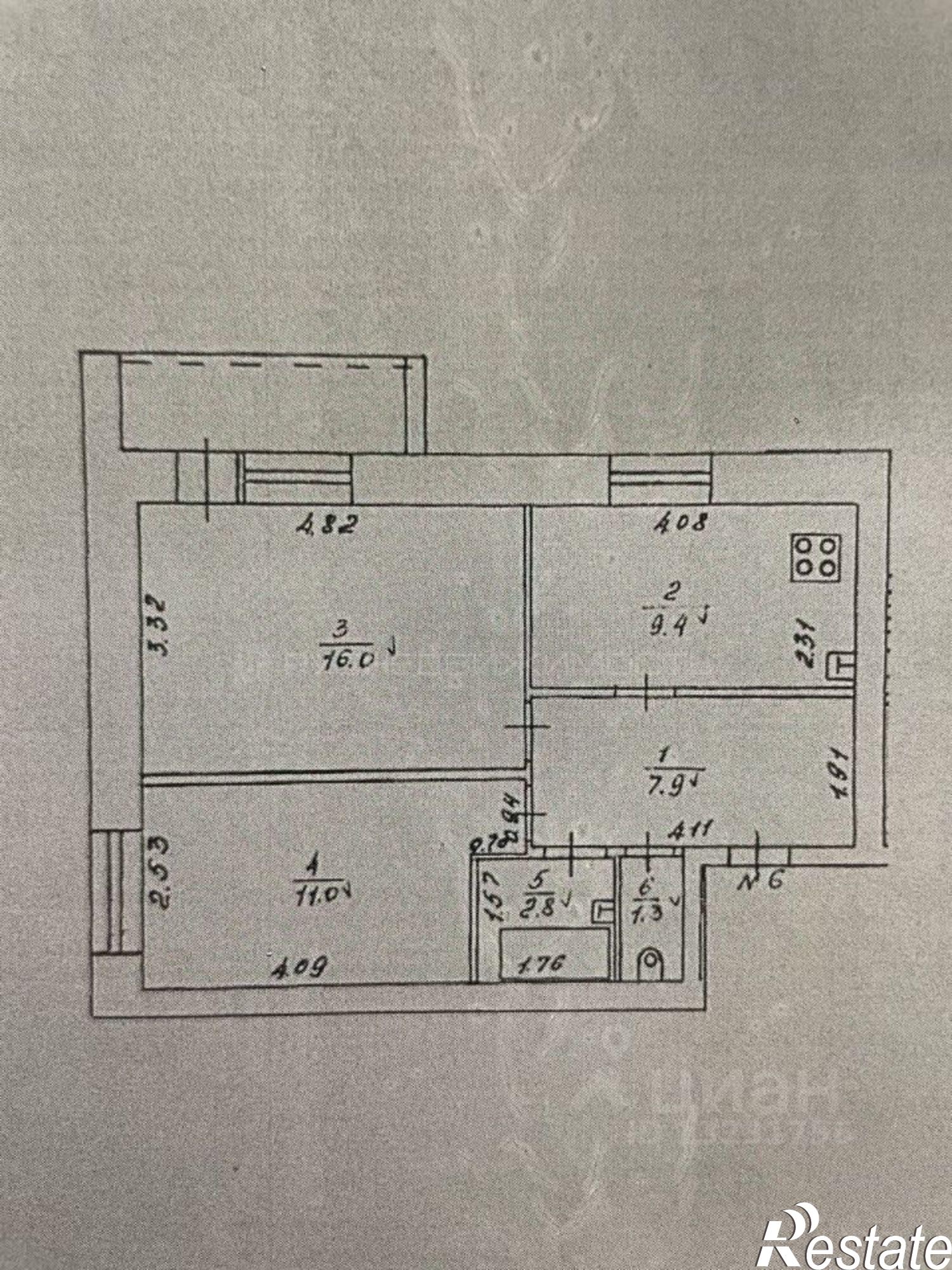 Купить квартиру за 3 320 000 рублей на Богородская улица, 50А