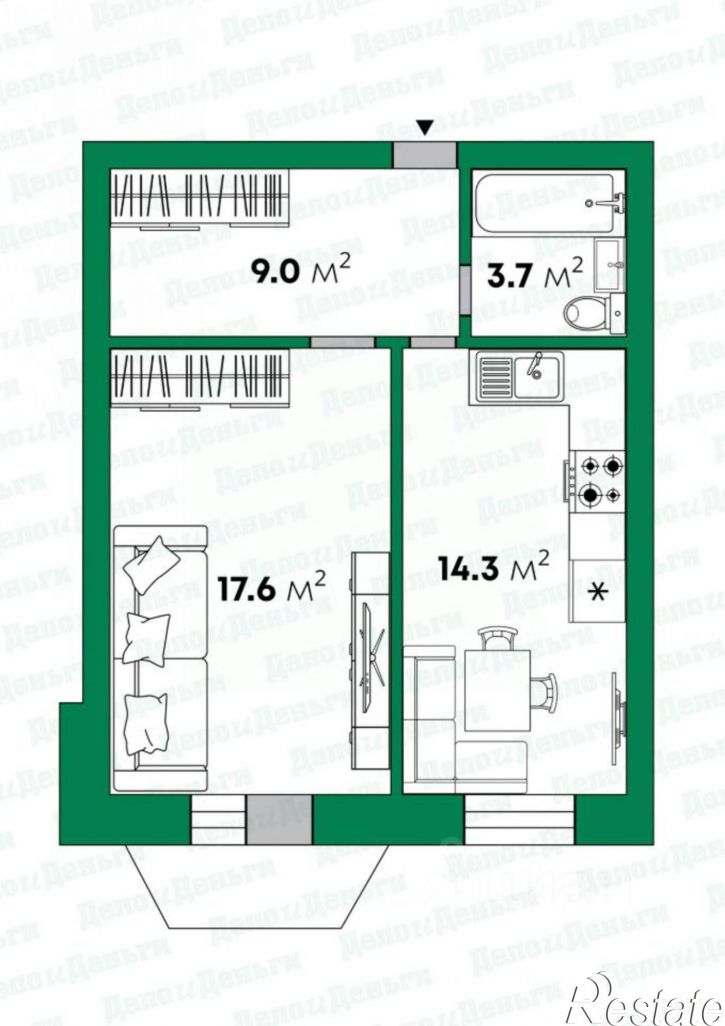 1-комн квартира Милицейская улица, 3,  д. 3