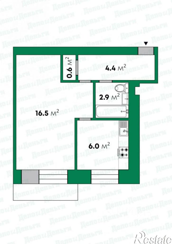1-комн квартира ул Комсомольская, 27,  д. 27