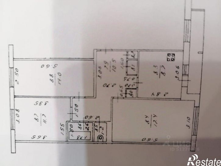 3-комн квартира ул Московская, 126А,  д. 126А