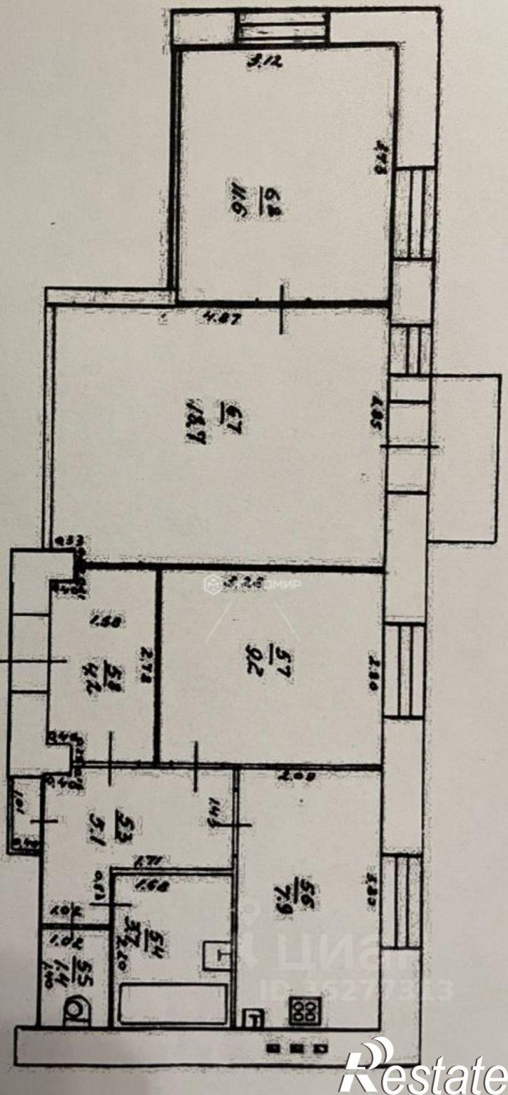 3-комн квартира улица Свердлова, 26,  д. 26