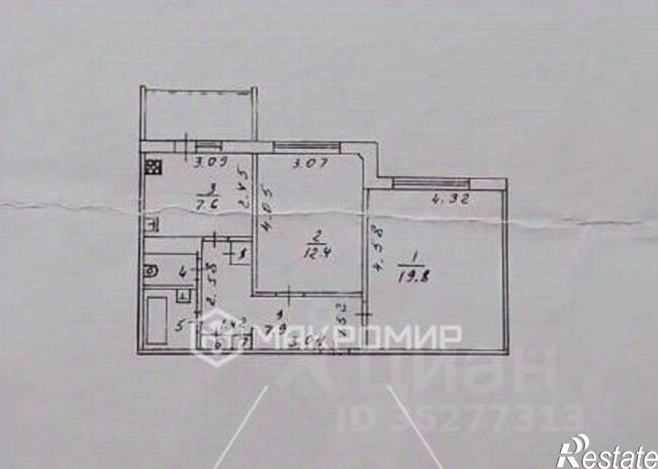 2-комн квартира улица 60 лет Комсомола, 14,  д. 14
