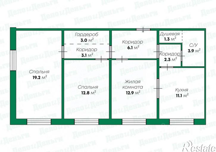 3-комн квартира ул Чистопрудненская, 17,  д. 17