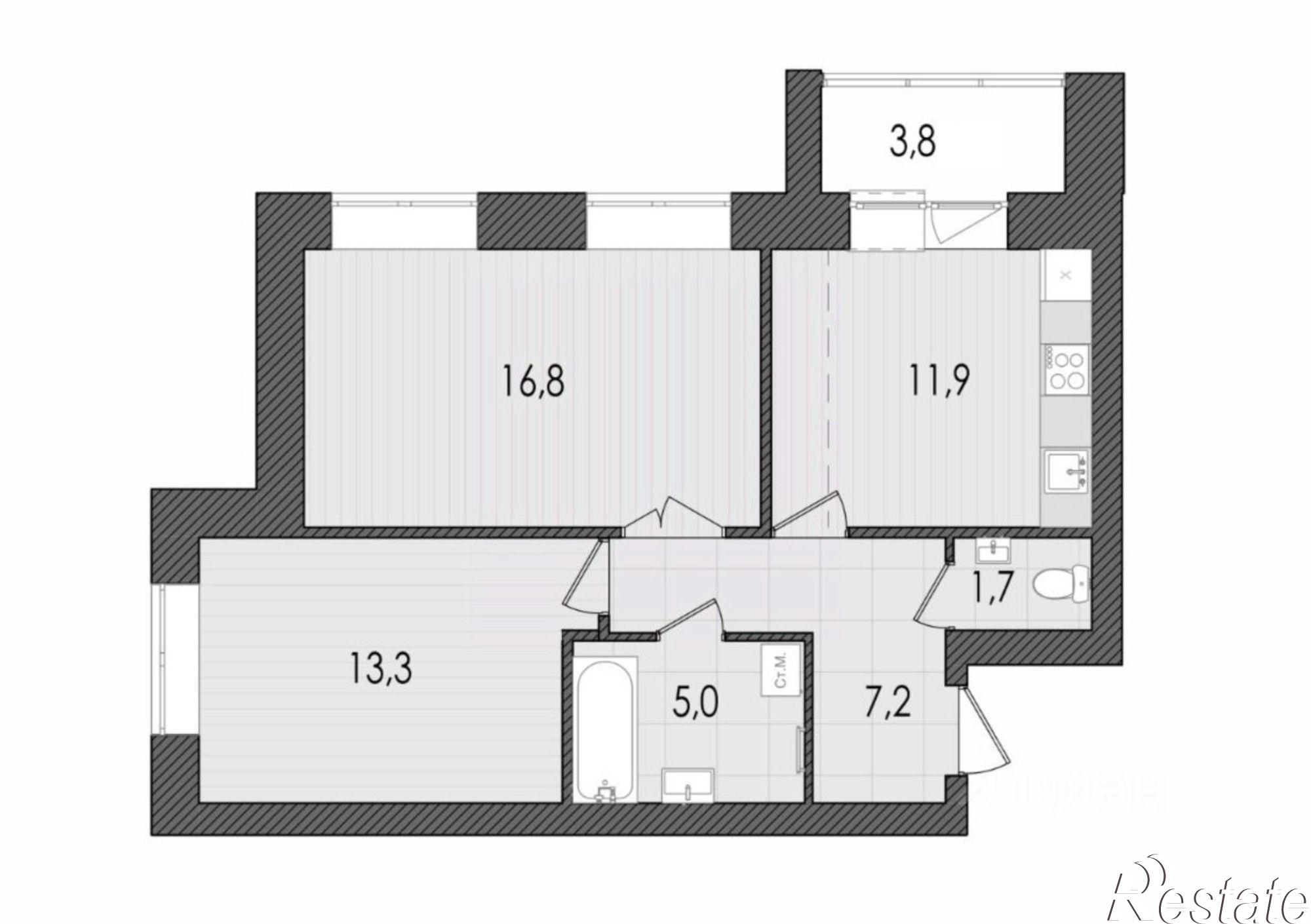 Купить квартиру за 8 537 100 рублей на улица Капитана Дорофеева, 22