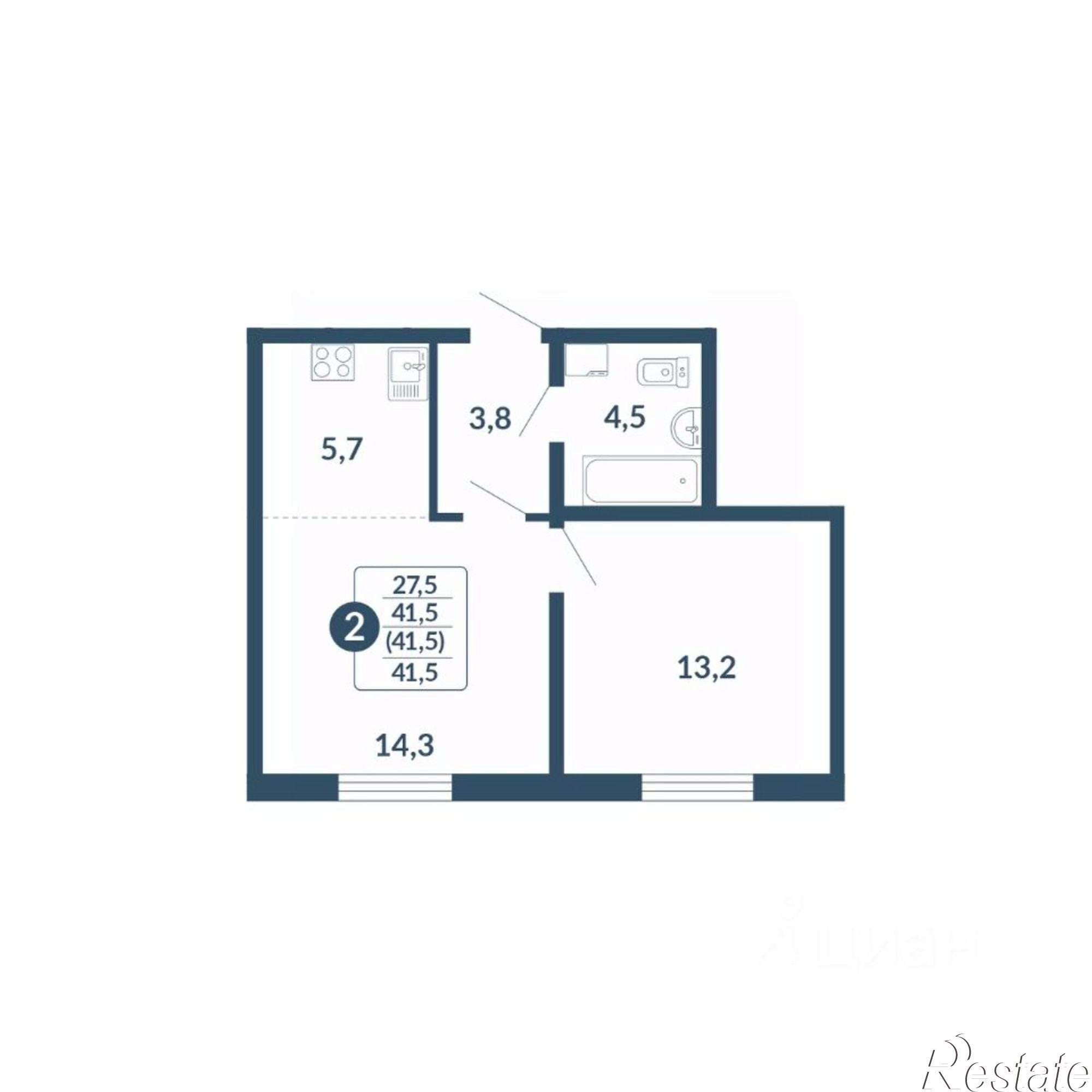 Купить квартиру за 5 187 500 рублей на улица Анжелия Михеева, 5