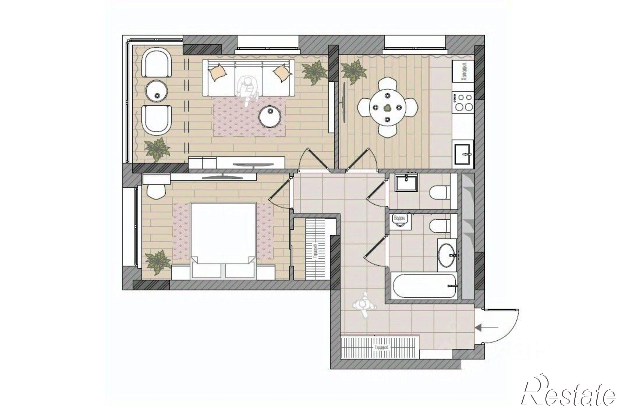 Купить квартиру за 8 479 900 рублей на Мелькомбинатовский проезд, 4