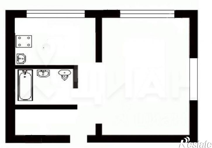 1-комн квартира улица Сурикова, 7,  д. 7