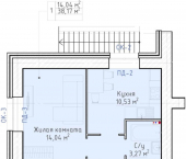 1-комн, 38 кв м, этаж 4/10 улица Красный Химик, 1 к4