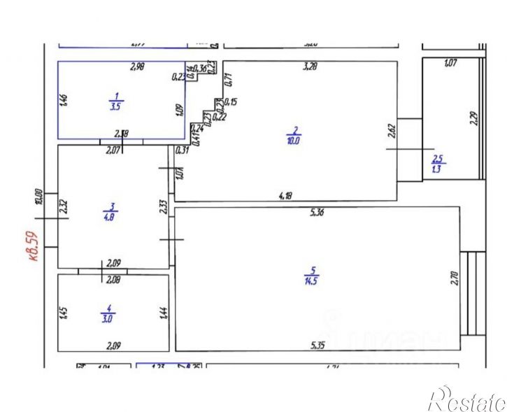 1-комн квартира ул Никитская, 235,  д. 235
