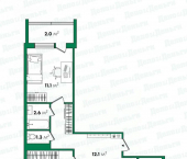 3-комн, 63кв м, этаж 5/10 улица Риммы Юровской, 1