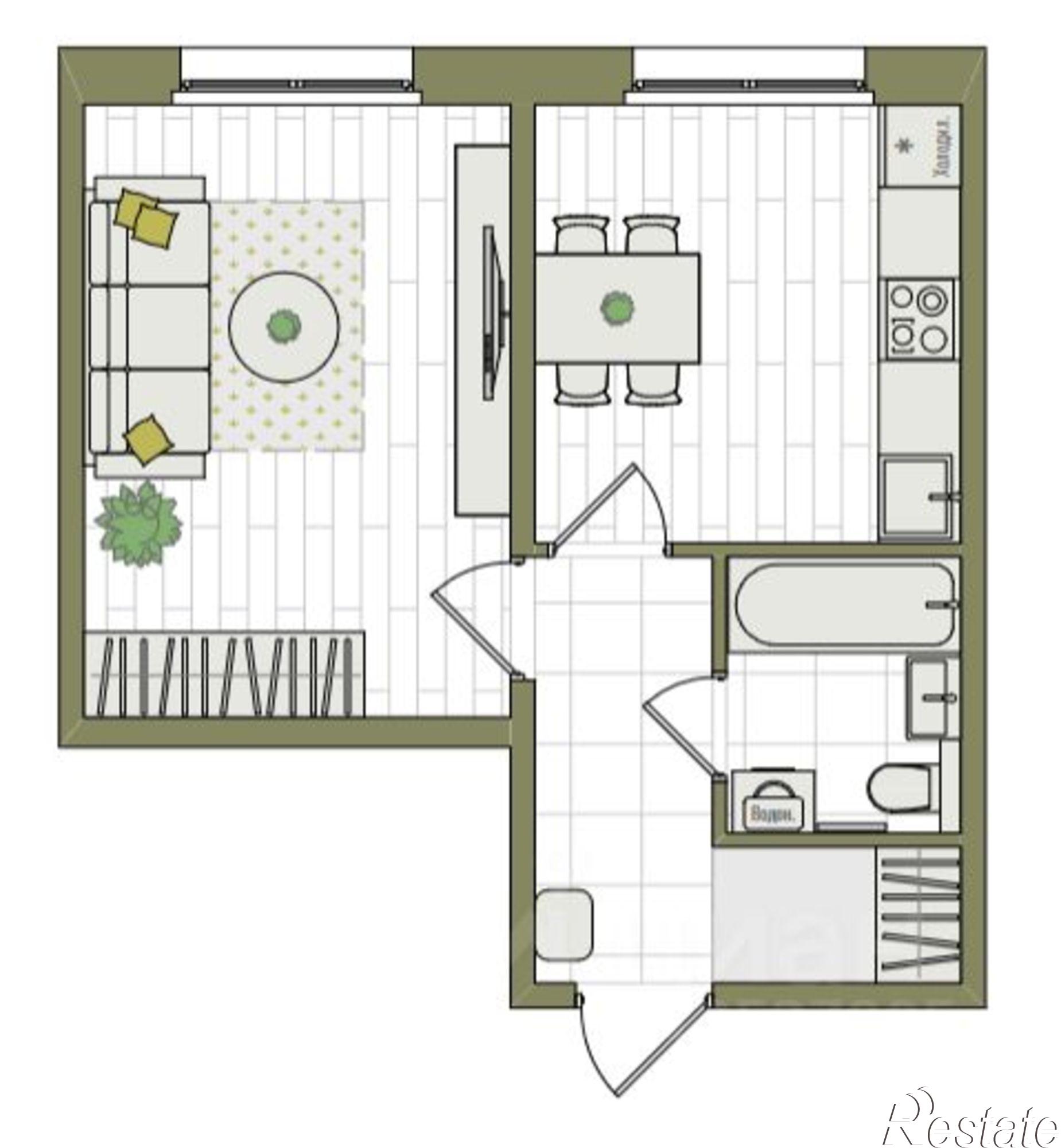 Купить квартиру за 4 755 660 рублей на ул Слобода Курочкины, 19