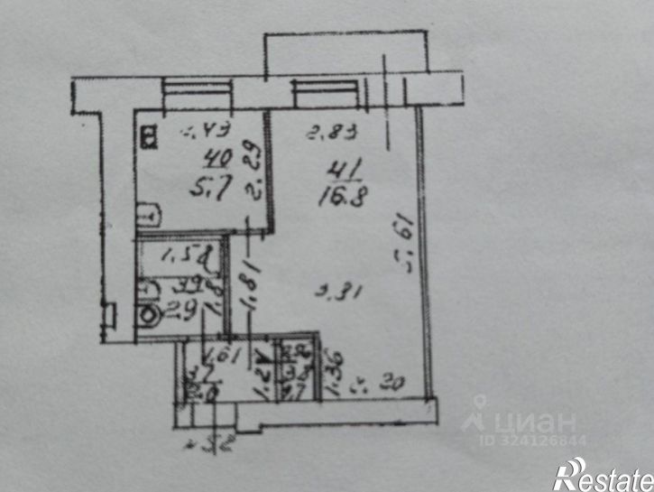 1-комн квартира улица Кольцова, 10,  д. 10