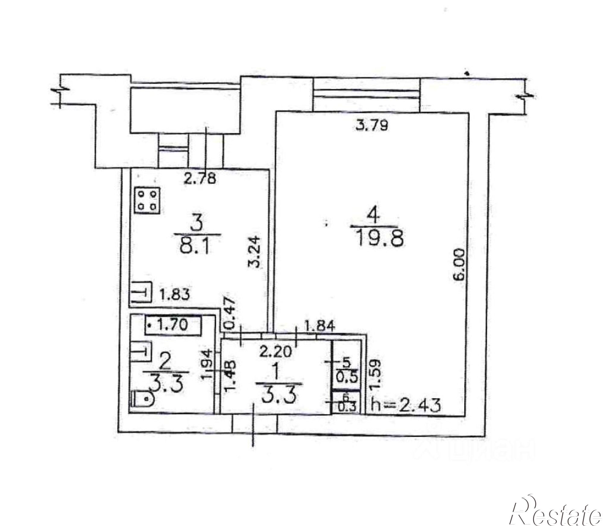 Купить квартиру за 2 550 000 рублей на Школьный пер, 3