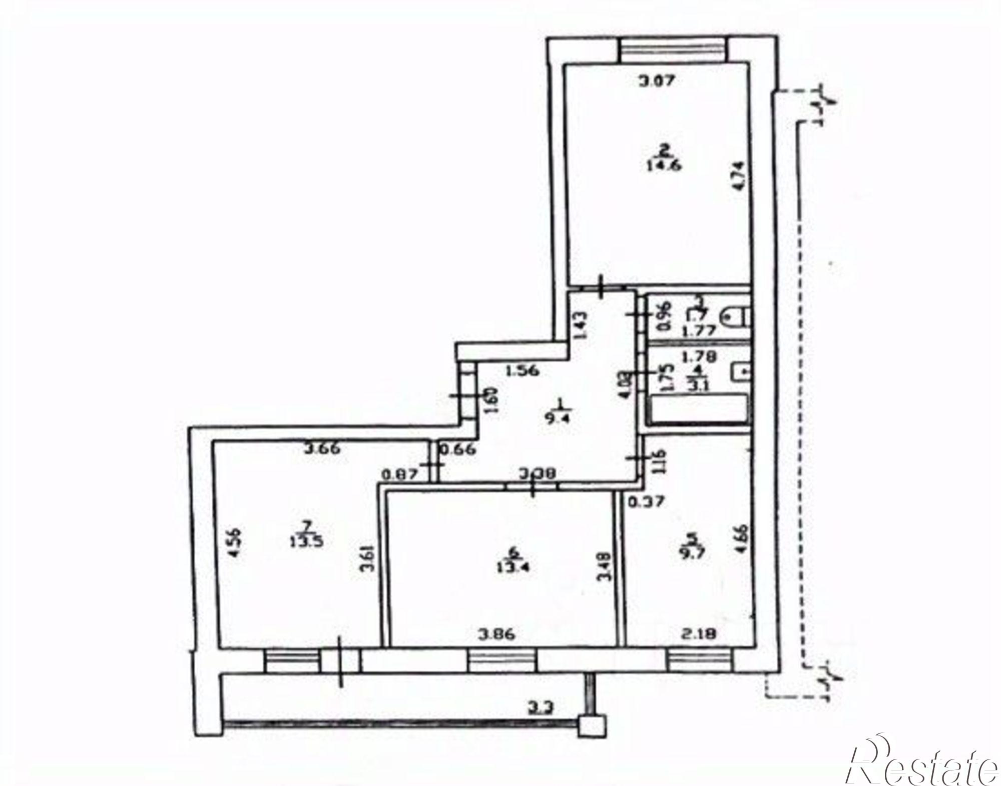 Купить квартиру за 7 200 000 рублей на Мостовицкая улица, 3