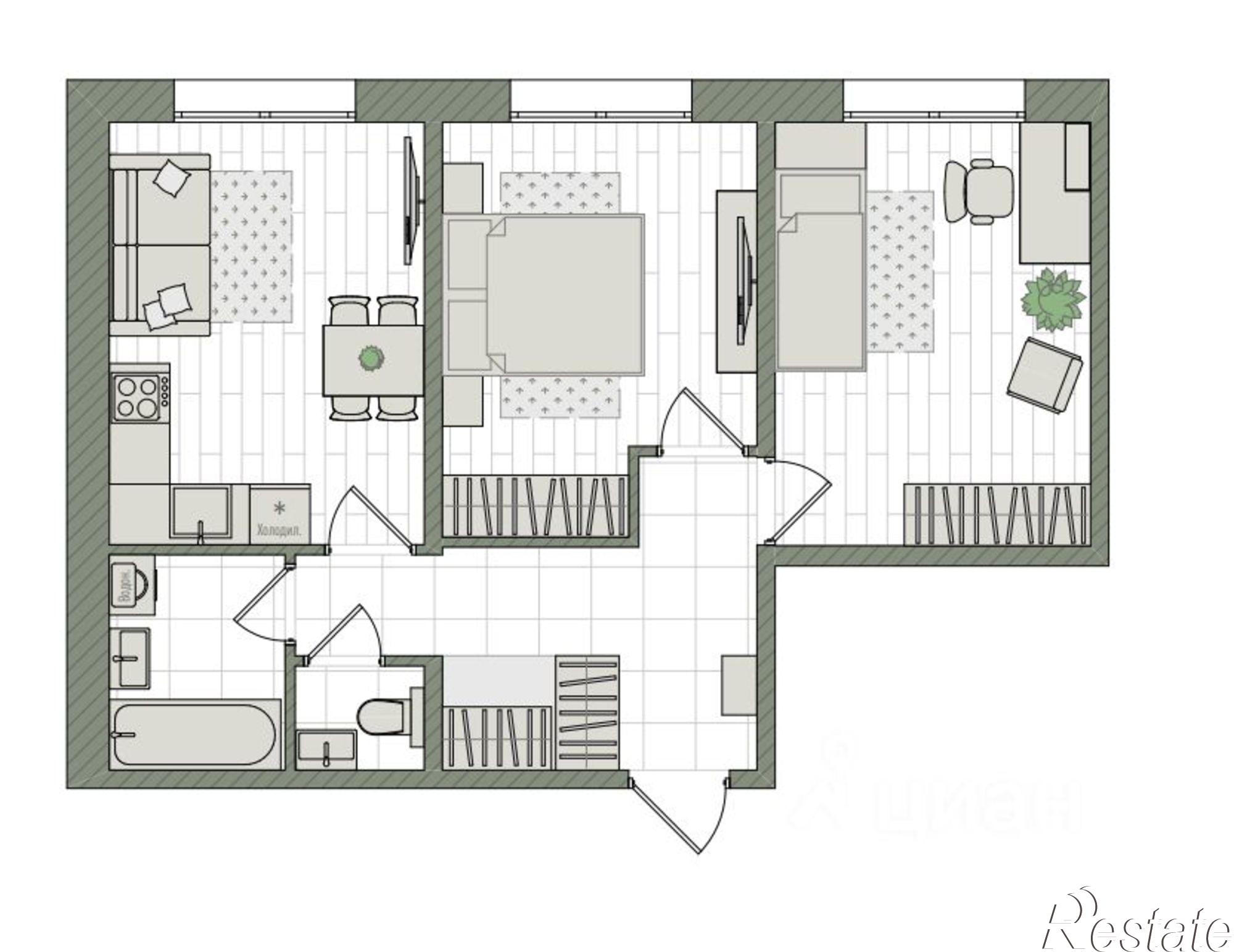 Купить квартиру за 7 075 200 рублей на Прибрежный б-р, 6