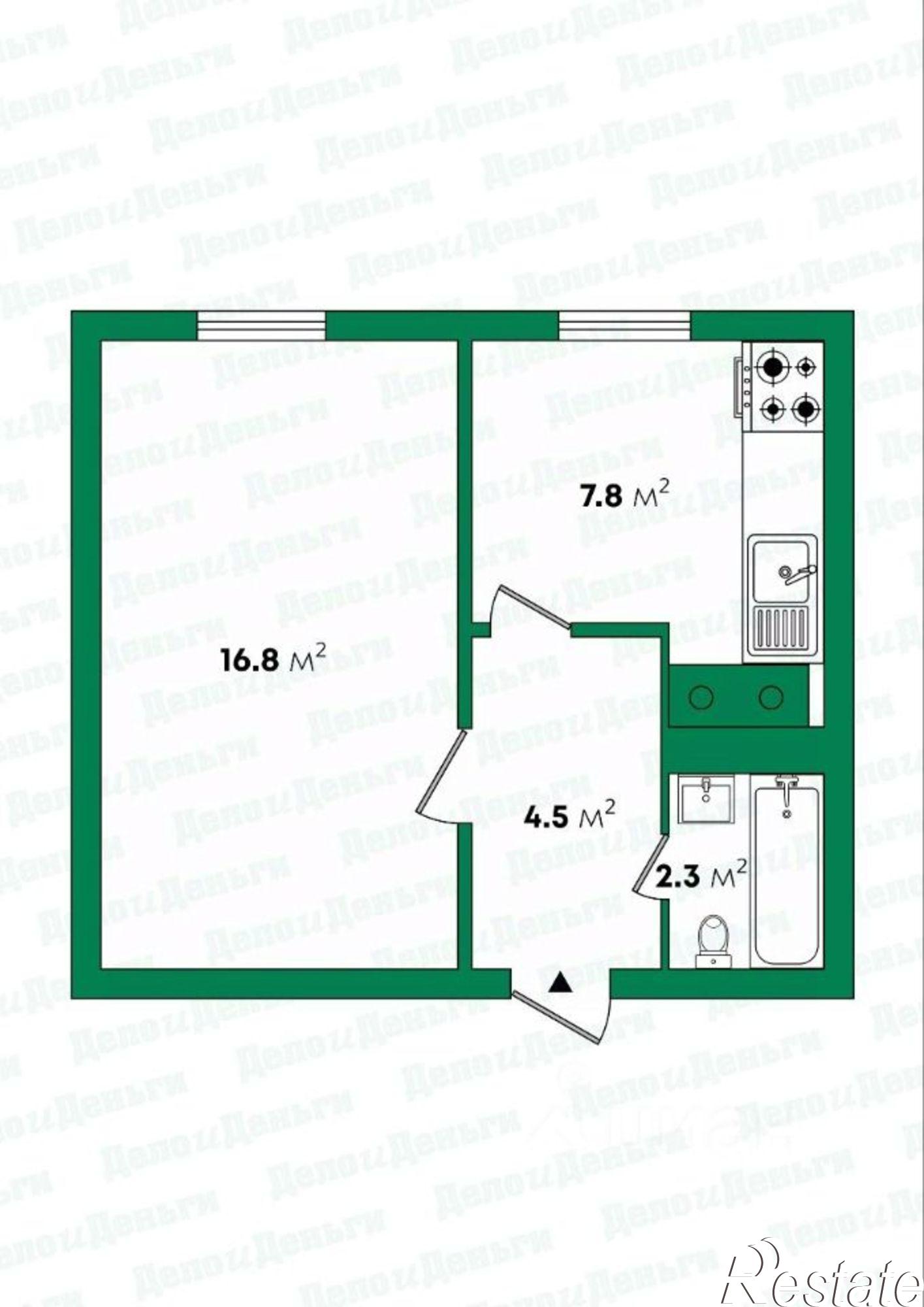 Купить квартиру за 720 000 рублей на ул Кооперативная, 4