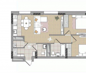 3-комн, 73 кв м, этаж 4/17 Мелькомбинатовский проезд, 3