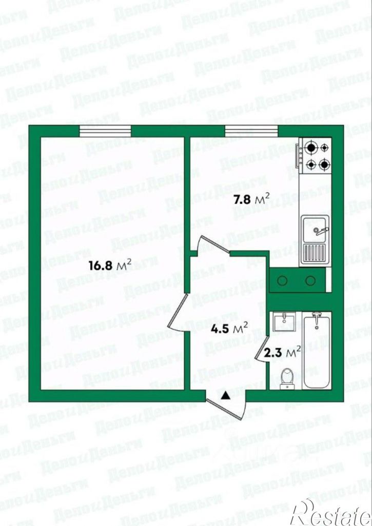 1-комн квартира ул Кооперативная, 4,  д. 4