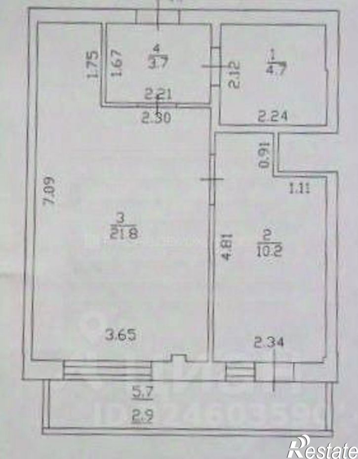 1-комн квартира Студенческий проезд, 3А,  д. 3А