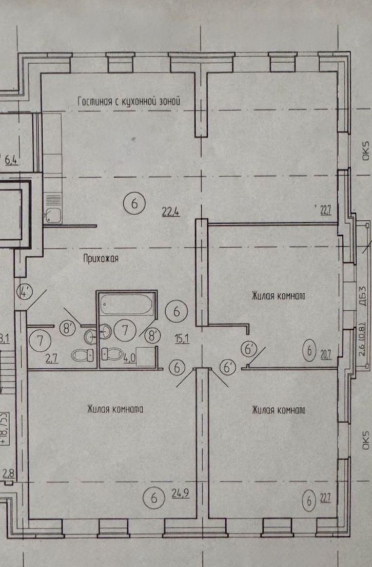 3-комн квартира Орловская ул, 16