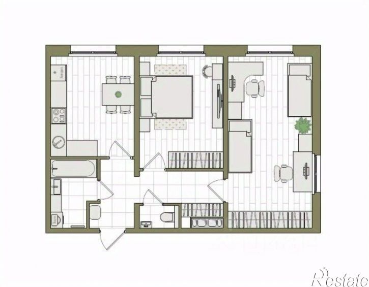 2-комн квартира в новом доме Чистопрудненская улица, 13А,  д. 13А