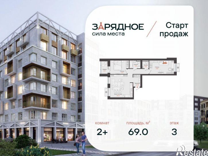 2-комн квартира в новом доме ул 4-й Пятилетки, 92/109,  д. 92/109