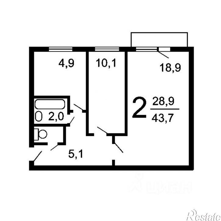 2-комн квартира Октябрьский пр-кт, 30а,  д. 30а