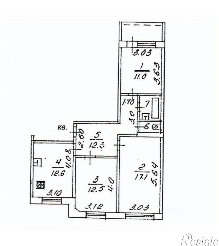 3-комн квартира проспект Строителей, 13,  д. 13