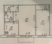 2-комн, 44кв м, этаж 4/5 ул Лепсе, 47