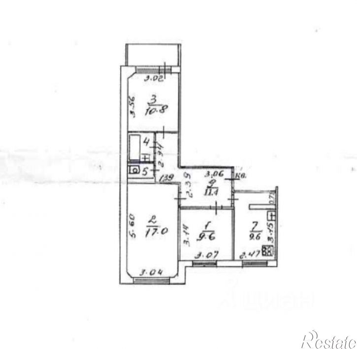 3-комн квартира Ульяновская улица, 12,  д. 12