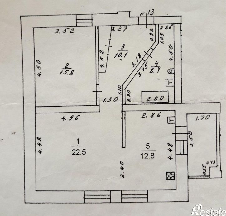2-комн квартира ул Никитская, 137,  д. 137