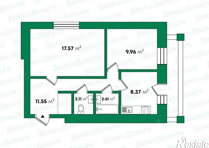 2-комн квартира ул Мира, 29,  д. 29