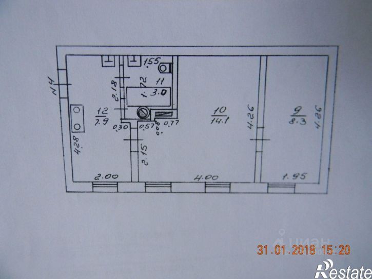 2-комн квартира ул Колхозная, 6,  д. 6