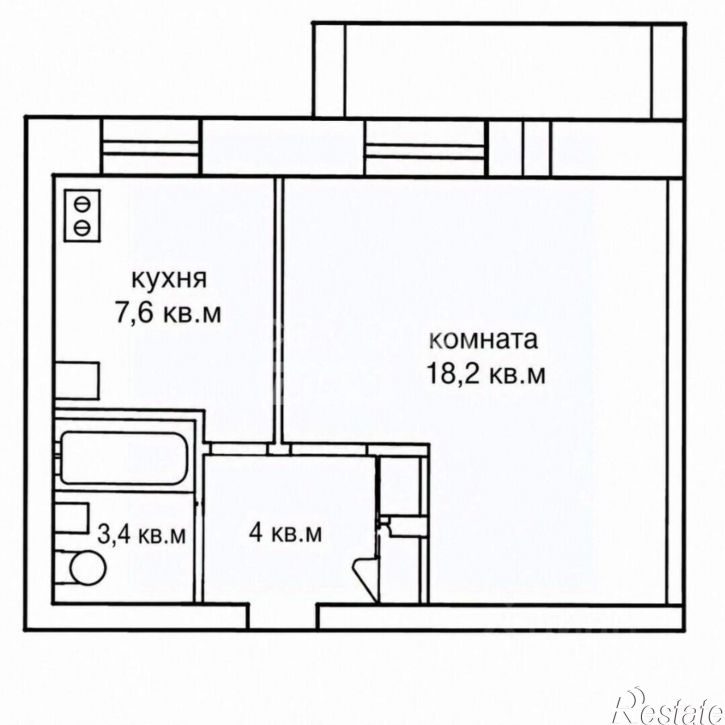 1-комн квартира ул Лесная, 8,  д. 8