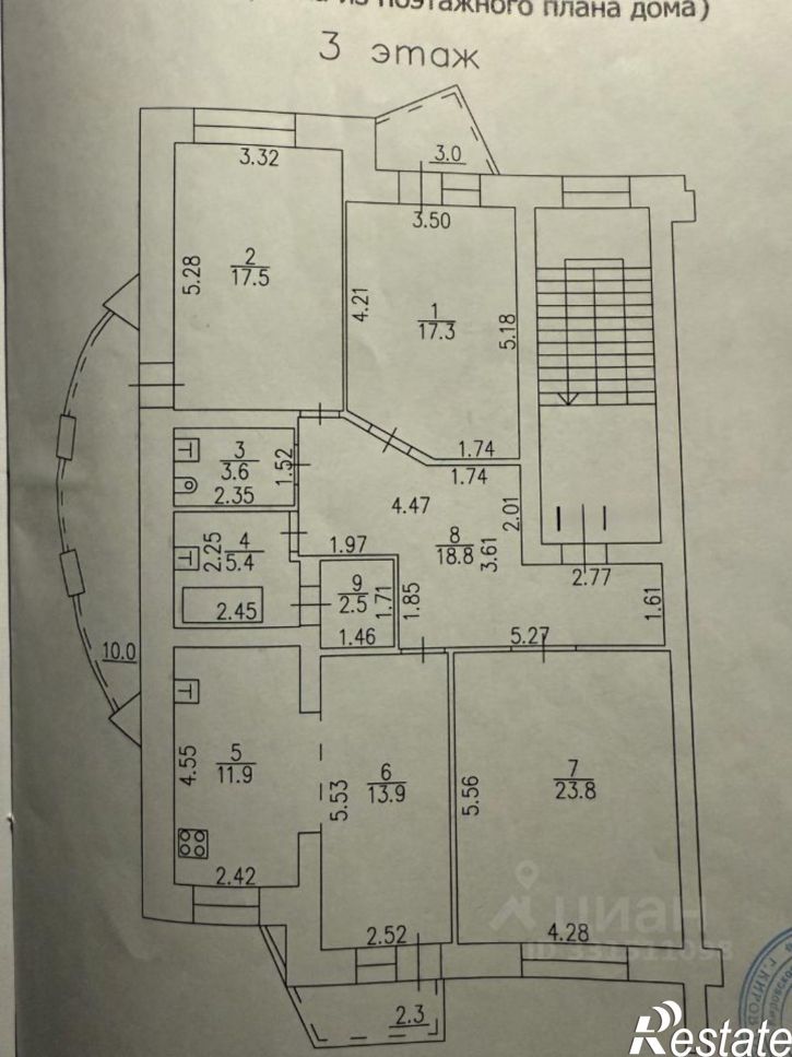3-комн квартира Всесвятская улица, 61 к2,  д. 61 к2