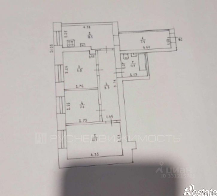 3-комн квартира Сормовская улица, 26,  д. 26