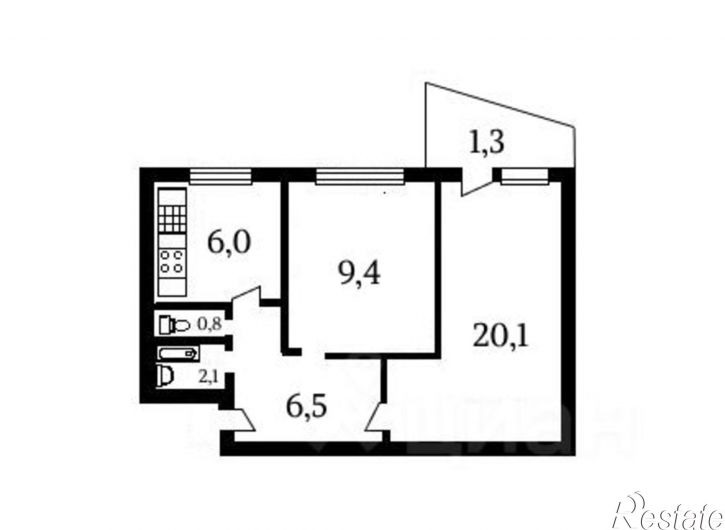2-комн квартира ул Мопра, 99,  д. 99