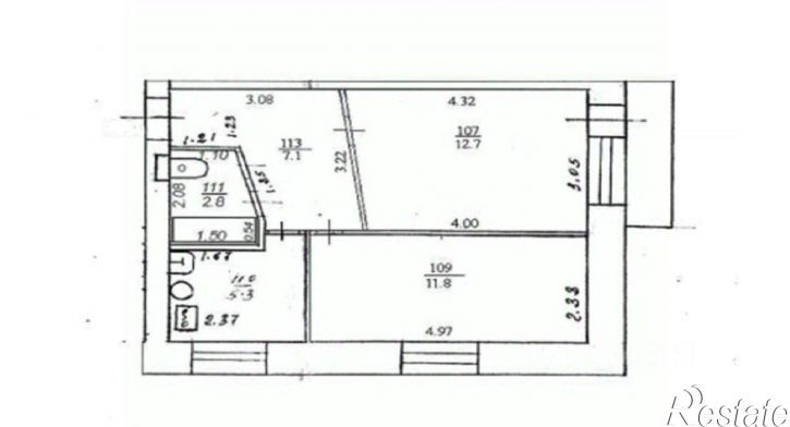 2-комн квартира ул Тренера Пушкарева, 12,  д. 12