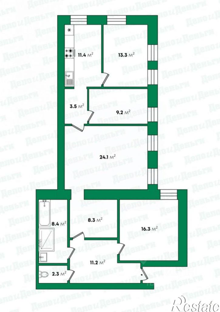 4-комн квартира ул Проезжая, 40б,  д. 40б