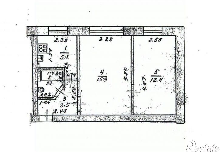 2-комн квартира ул Индустриальная, 5,  д. 5