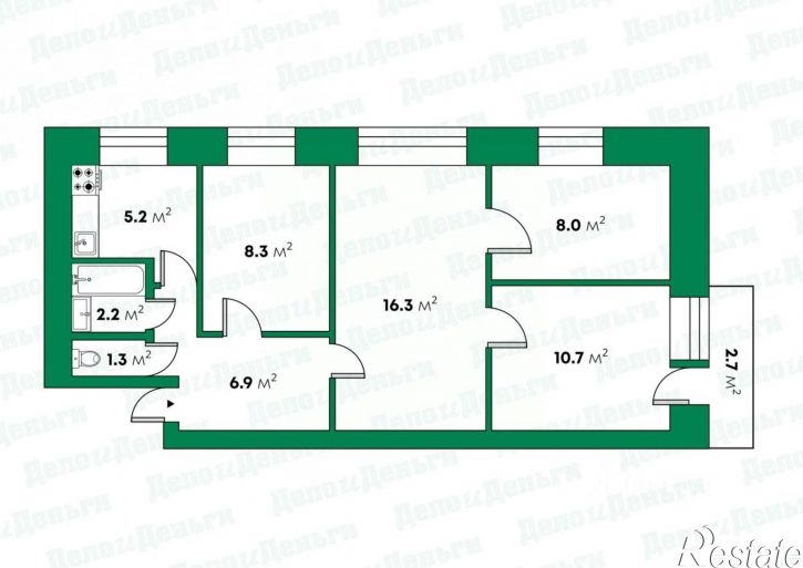 4-комн квартира ул Физкультурников, 11,  д. 11