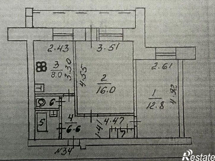 2-комн квартира ул Северная Набережная, 5,  д. 5