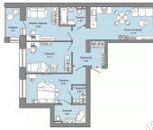 3-комн, 85 кв м, этаж 5/8 ул Дмитрия Козулева, 11