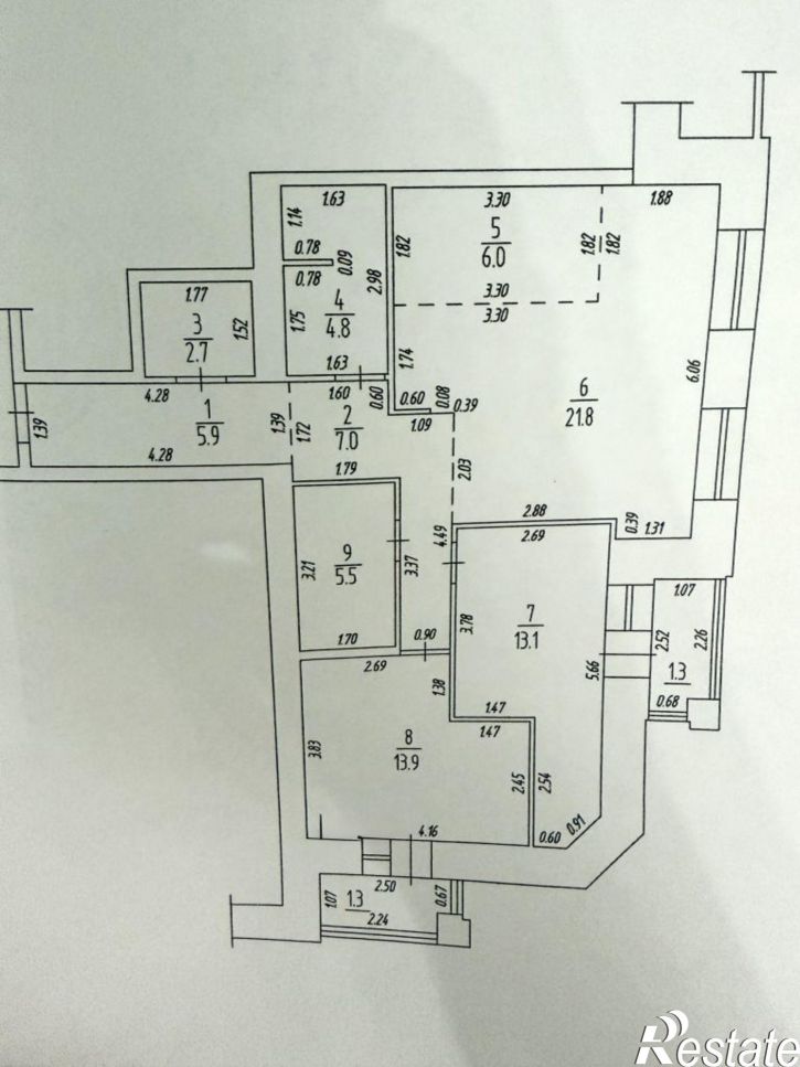 3-комн квартира Пролетарская ул, 14