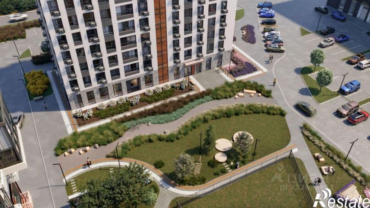 1-комн квартира в новом доме Песочная улица